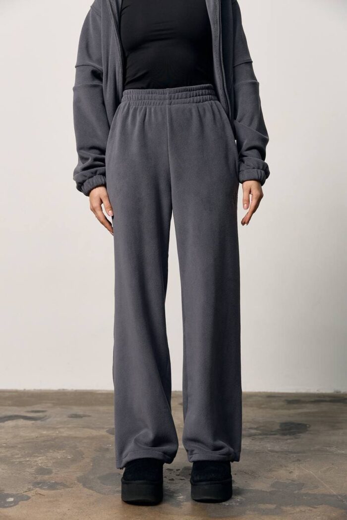 Костюм полар-фліс на блискавці жіночий графіт Фото - 4