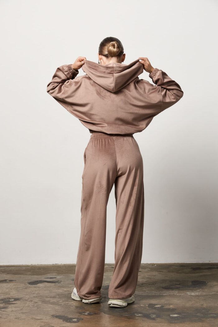 Костюм велюр жіночий мокко Фото - 4