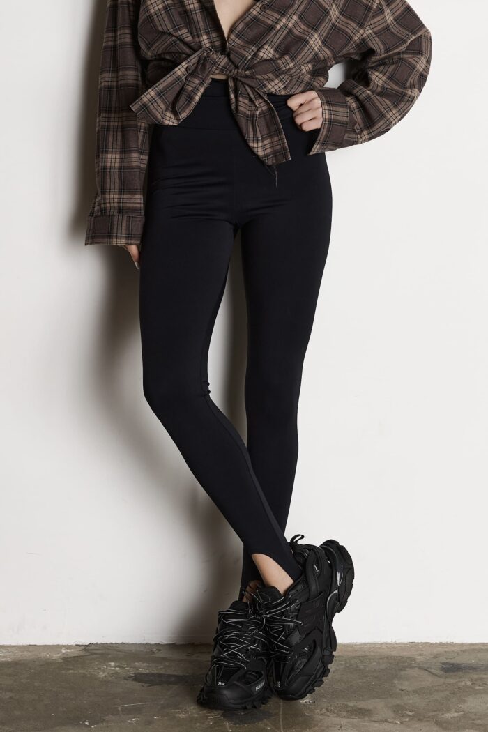 IMG_2286 Лосини зі штрипками чорні Фото - 1