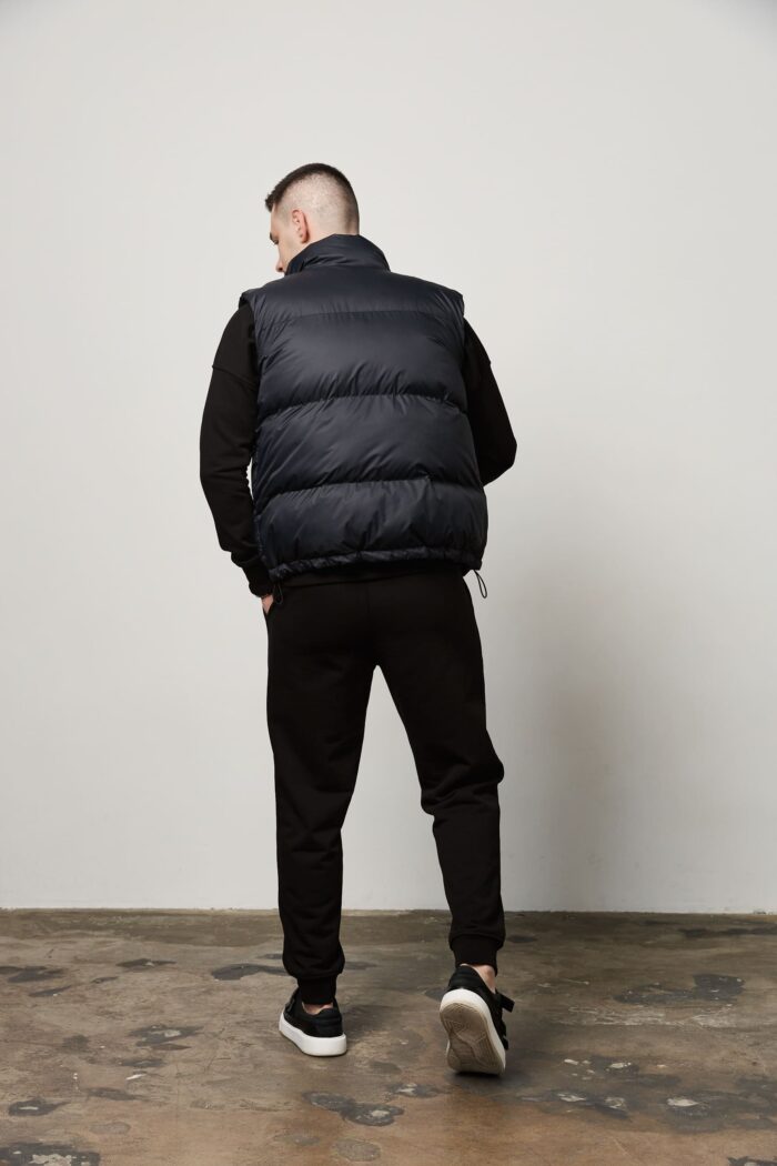 Жилет базовий чоловічий темно-синій Фото - 5