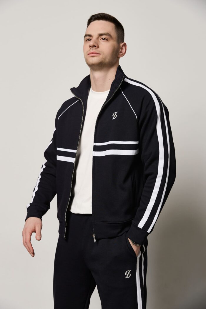 Костюм подвійний кант чоловічий темно-синій Фото - 3