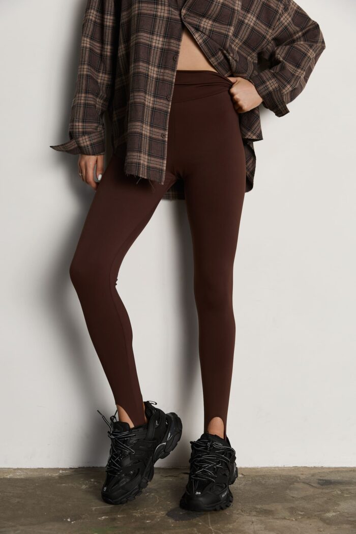 Лосини зі штрипками шоколад Фото - 1