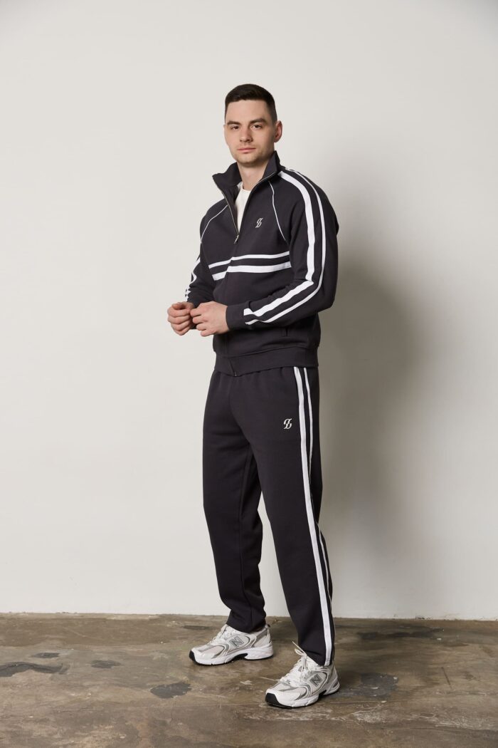 Костюм подвійний кант чоловічий графіт Фото - 1