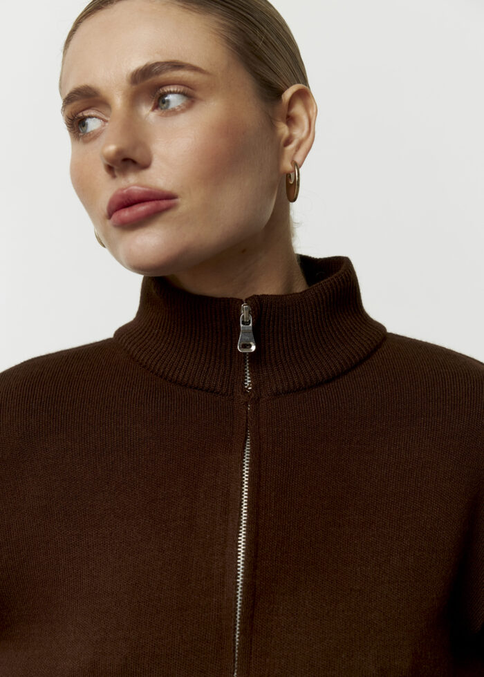 IMG_3422 Костюм вʼязаний на блискавці жіночий шоколад Фото - 4