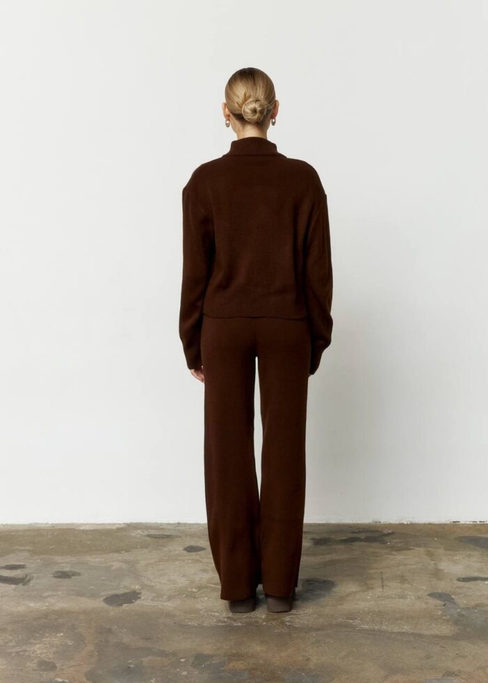 IMG_3432 Костюм вʼязаний на блискавці жіночий шоколад Фото - 5