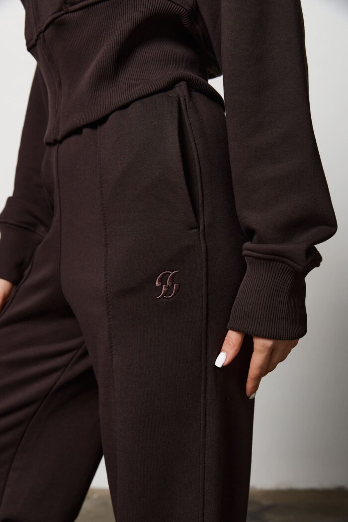 Костюм кроп не утеплений жіночий шоколад Фото - 3