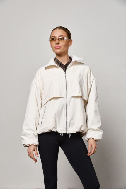 Куртка бомбер жіноча молоко