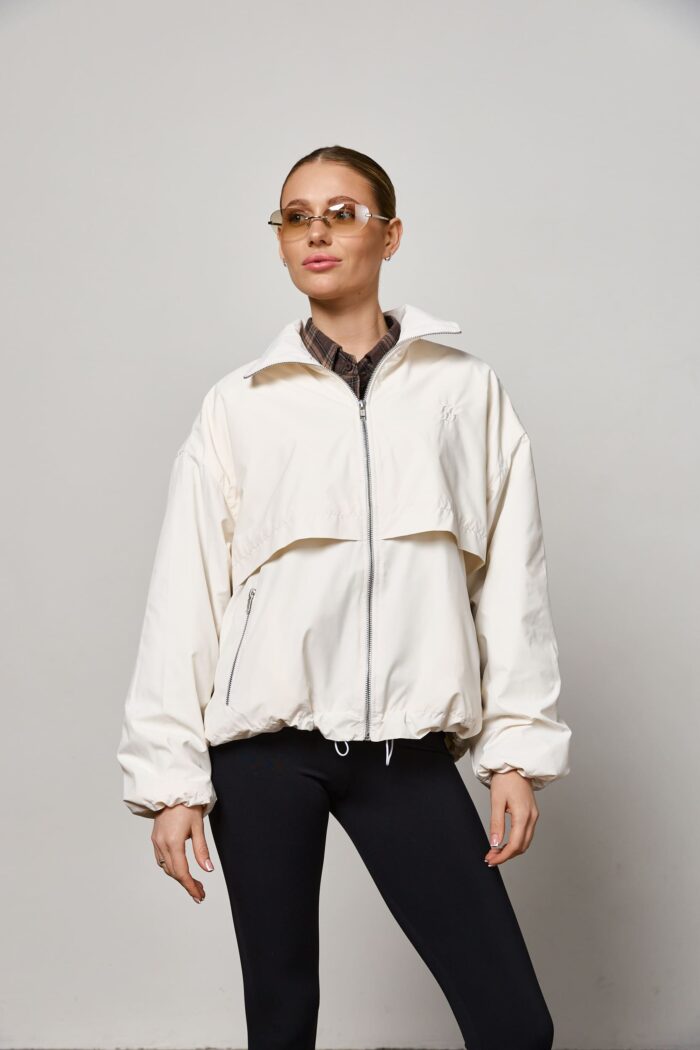 Куртка бомбер жіноча молоко Фото - 1