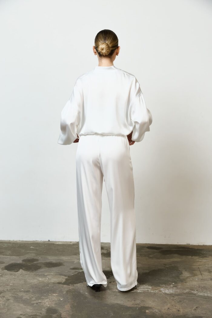 IMG_1778 (1) Костюм бомбер з сатину на блискавці молочний Фото - 3