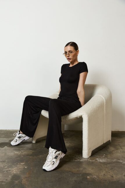 Костюм с тканини віскоза жіночий чорний