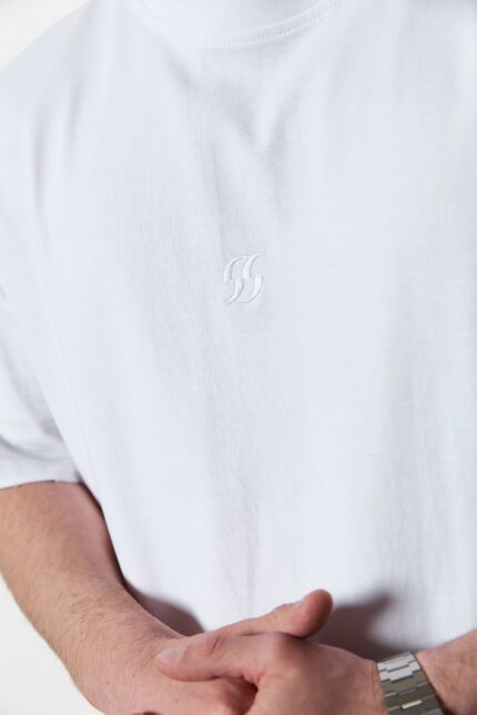 Футболка оверсайз чоловіча молочна