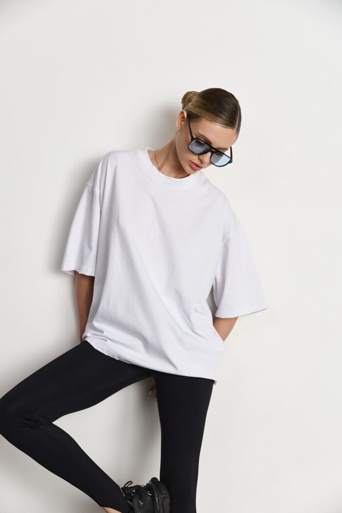 Футболка оверсайз жіноча молочна Фото - 5