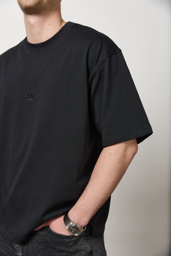 Футболка оверсайз чоловіча графіт Фото - 3