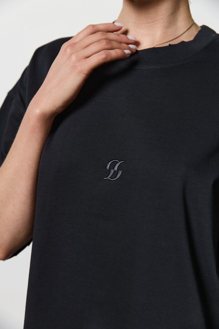 Футболка оверсайз жіноча графіт Фото - 2