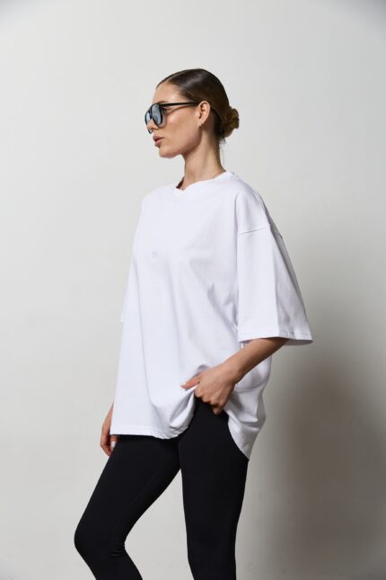 Футболка оверсайз жіноча молочна