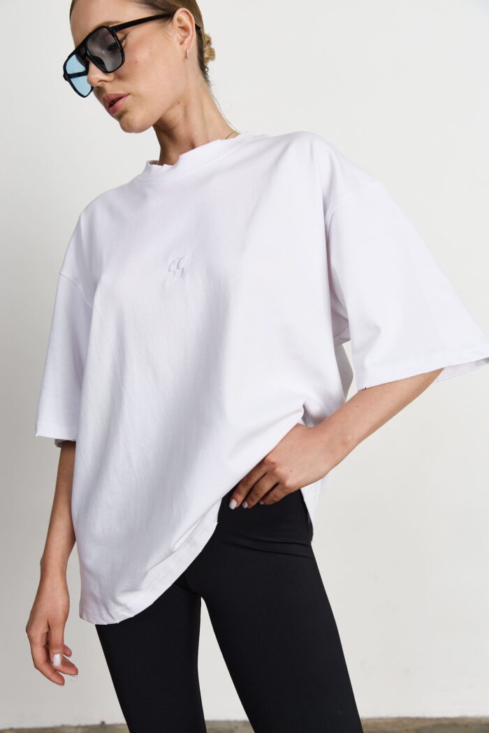 Футболка оверсайз жіноча молочна Фото - 2