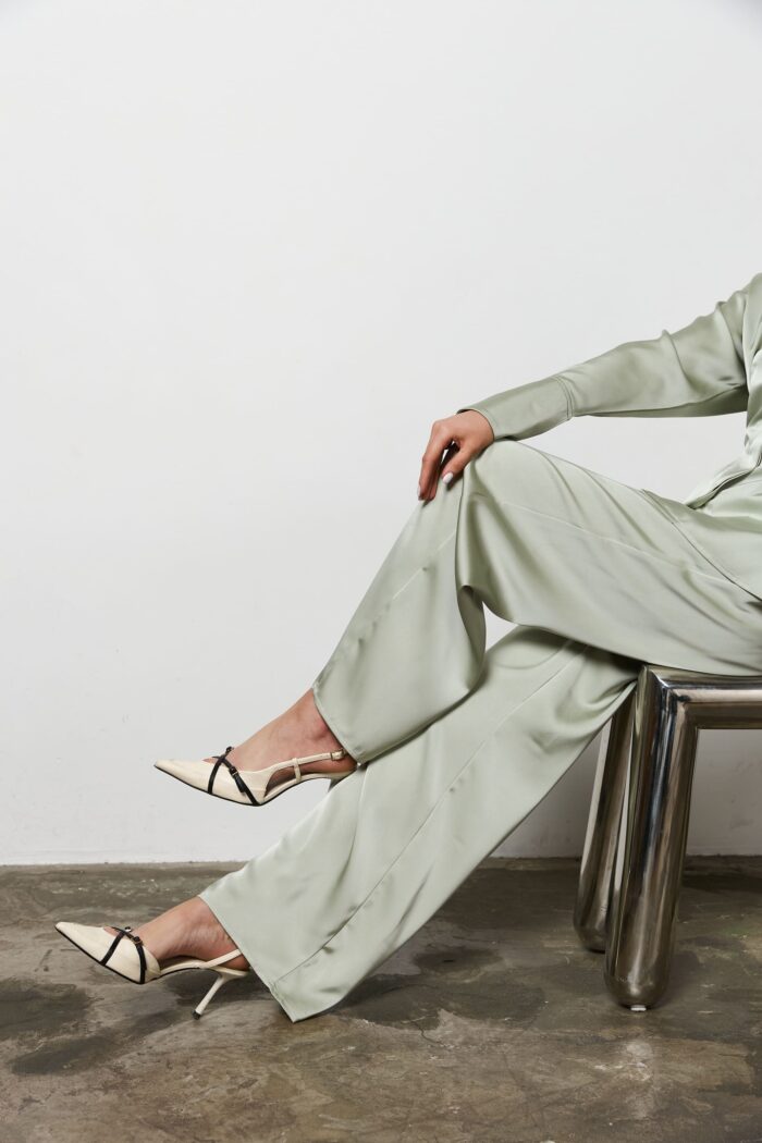 IMG_7743 Штани сатин жіночі олива Фото - 4