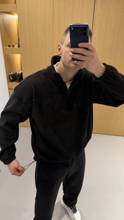 Костюм полар стійка чоловічий зима 2026 чорний